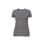 Preview: Damen-T-Shirt Carson mit MT-Aufdruck / grau